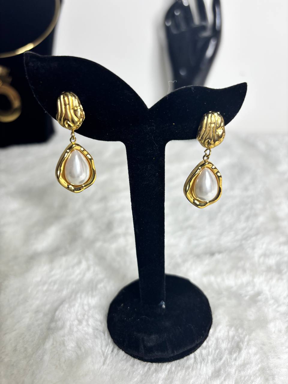 Boucles d’oreilles “Perle d’Art”