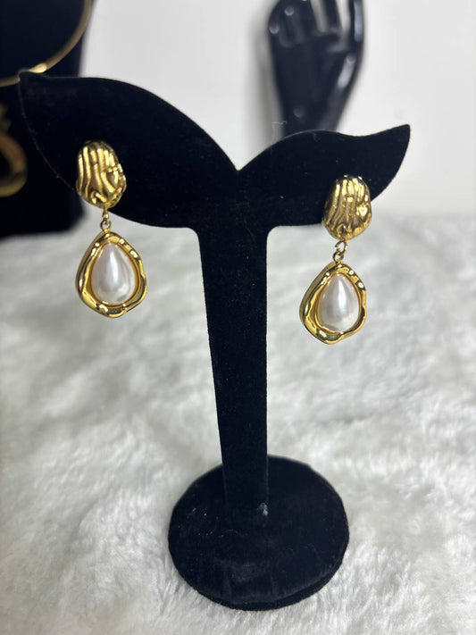 Boucles d’oreilles “Perle d’Art”